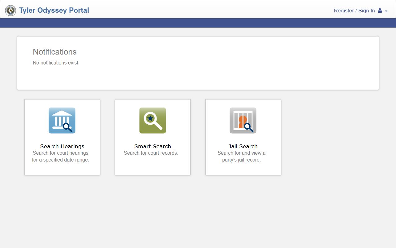 Smith County inmate population public portal for jail search and court records